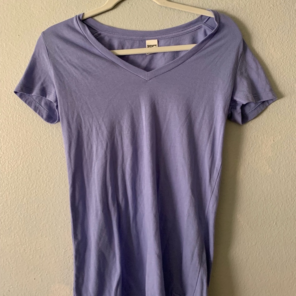 PINK purple plain t-shirt